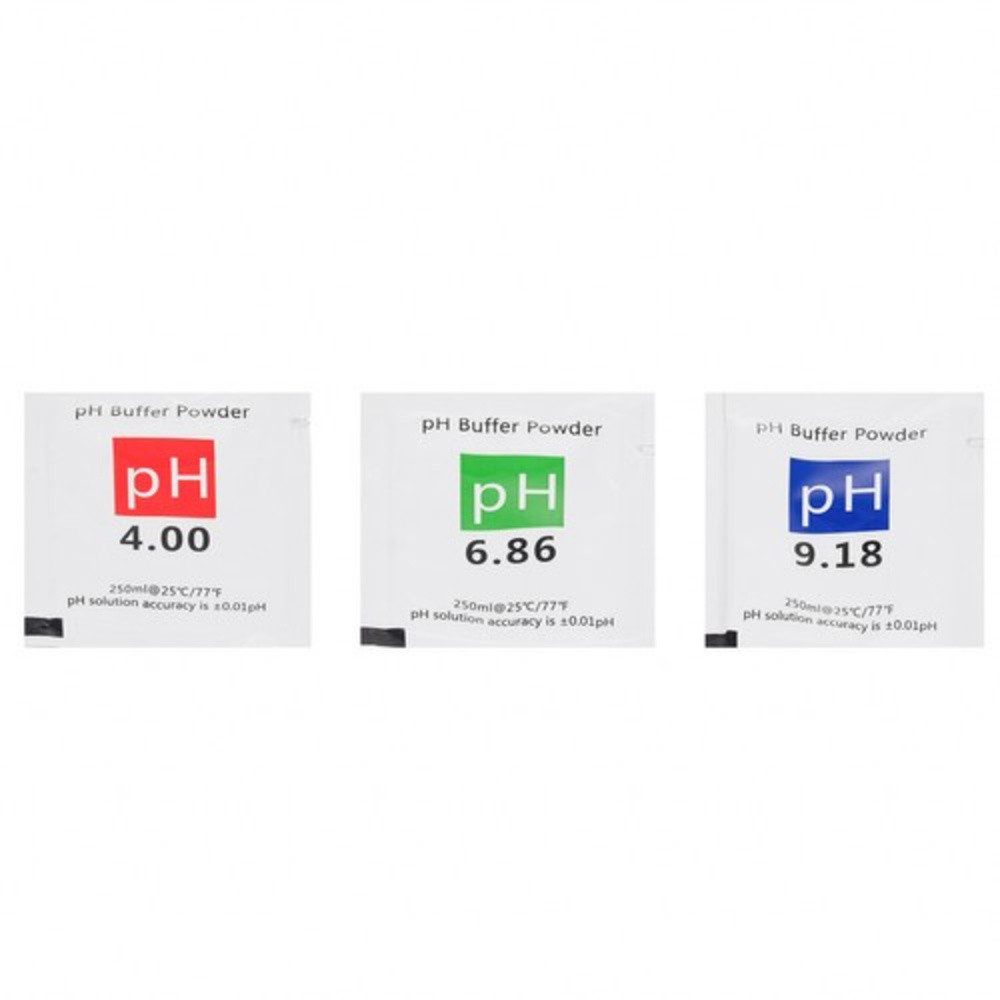 BIGSTREN pH-Messgerät Wasserqualitätstester 4-in-1, (Spar-Set, 7-tlg., präzise), gleichzeitige Messung von pH-Wert und Temperatur