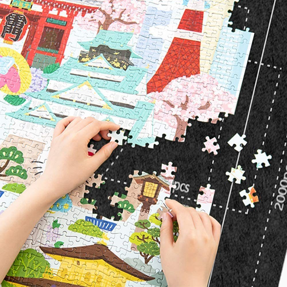 Puzzlematte Pad Puzzlerolle Felt Puzzle Mat, GelldG Kindermatratze Professionelle