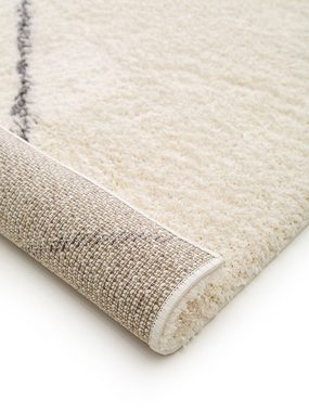 Hochflor-Teppich Benno, benuta, rechteckig, Höhe: 21 mm, Kunstfaser, Berber, Ethno-Style, Wohnzimmer