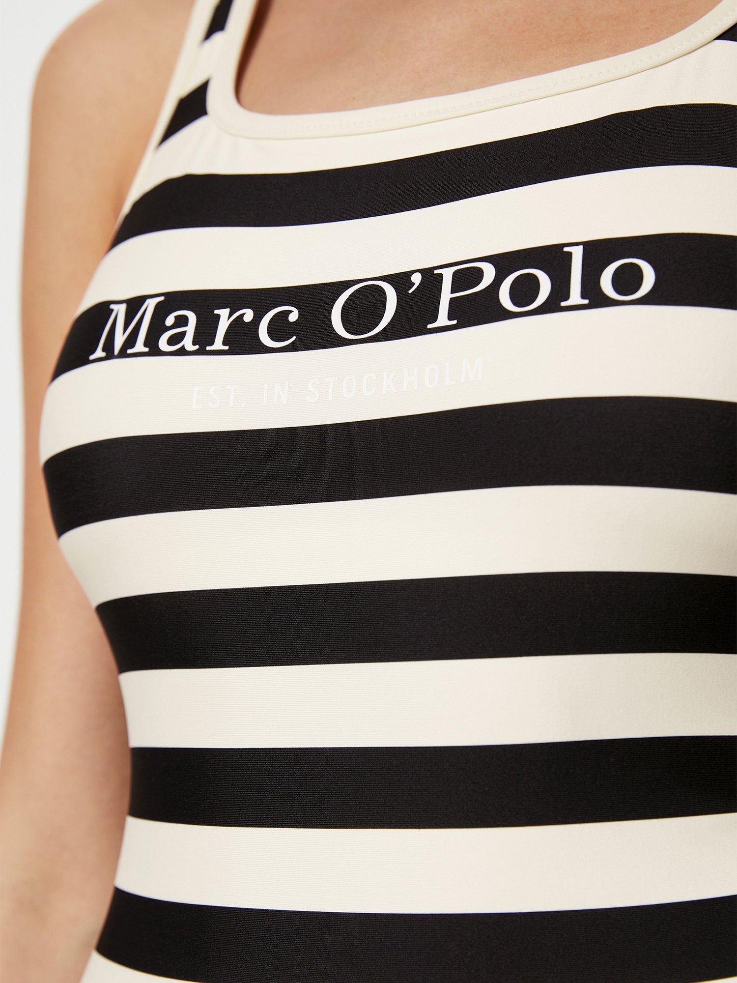 Marc O'Polo Badeanzug Ystad (Fine MOP Stripe) Bade-Anzug Schwimmen bauchweg – Bild 4 von 4