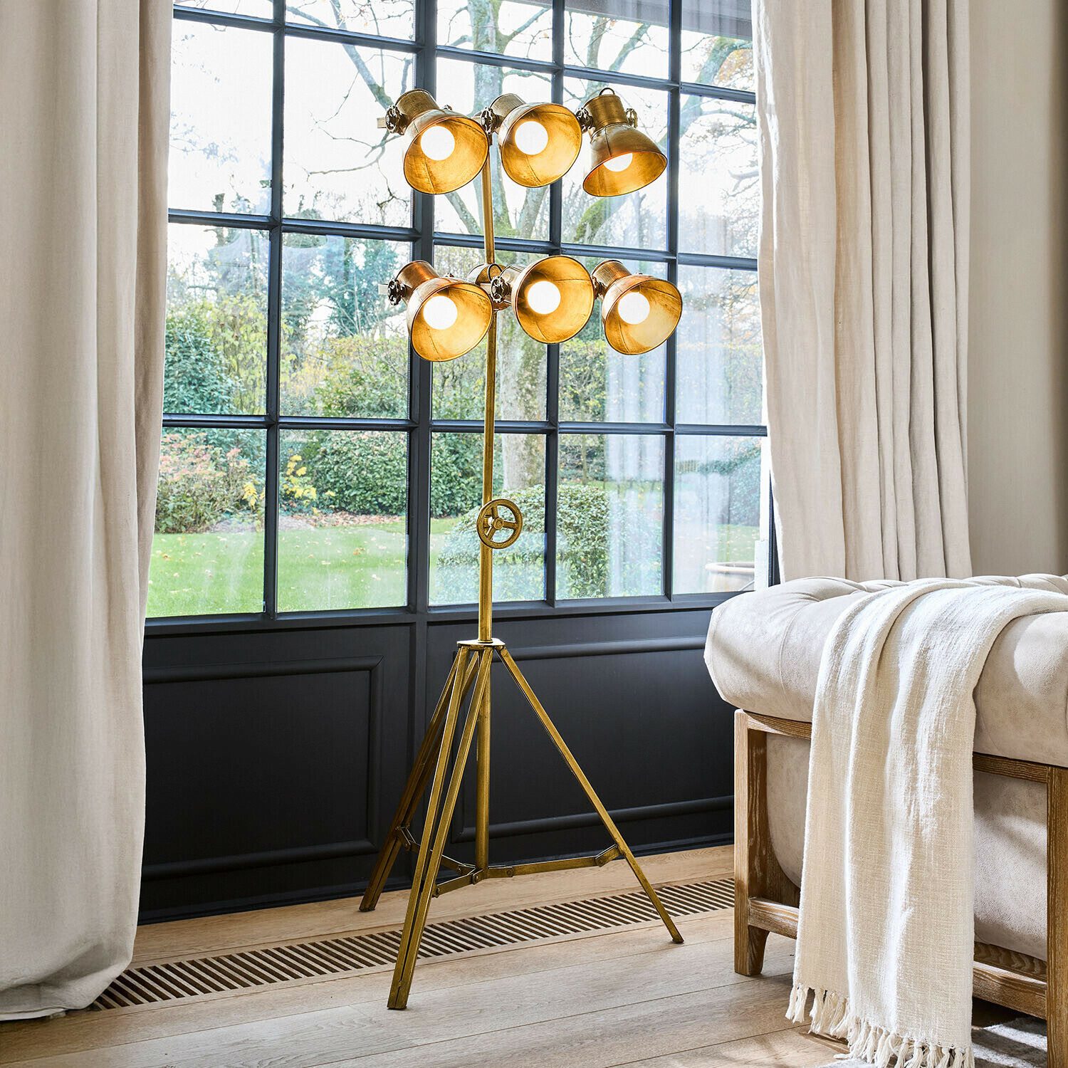 Mirabeau Stehlampe Stehlampe Venshire antikmessing