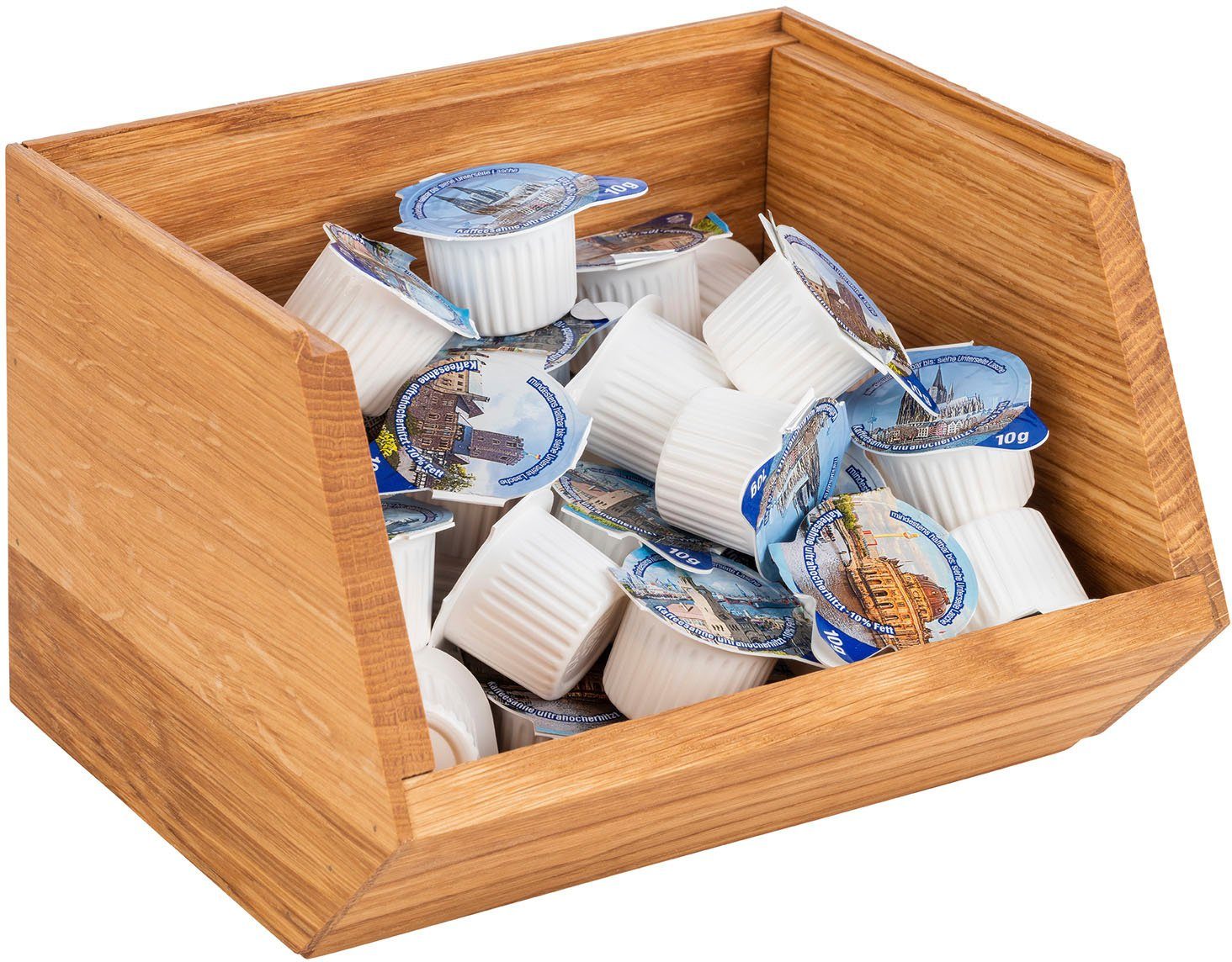 APS Servier-Set Buffet Box, Holzwerkstoff, (1-tlg), hochwertiges Eichenholz, stapelbar