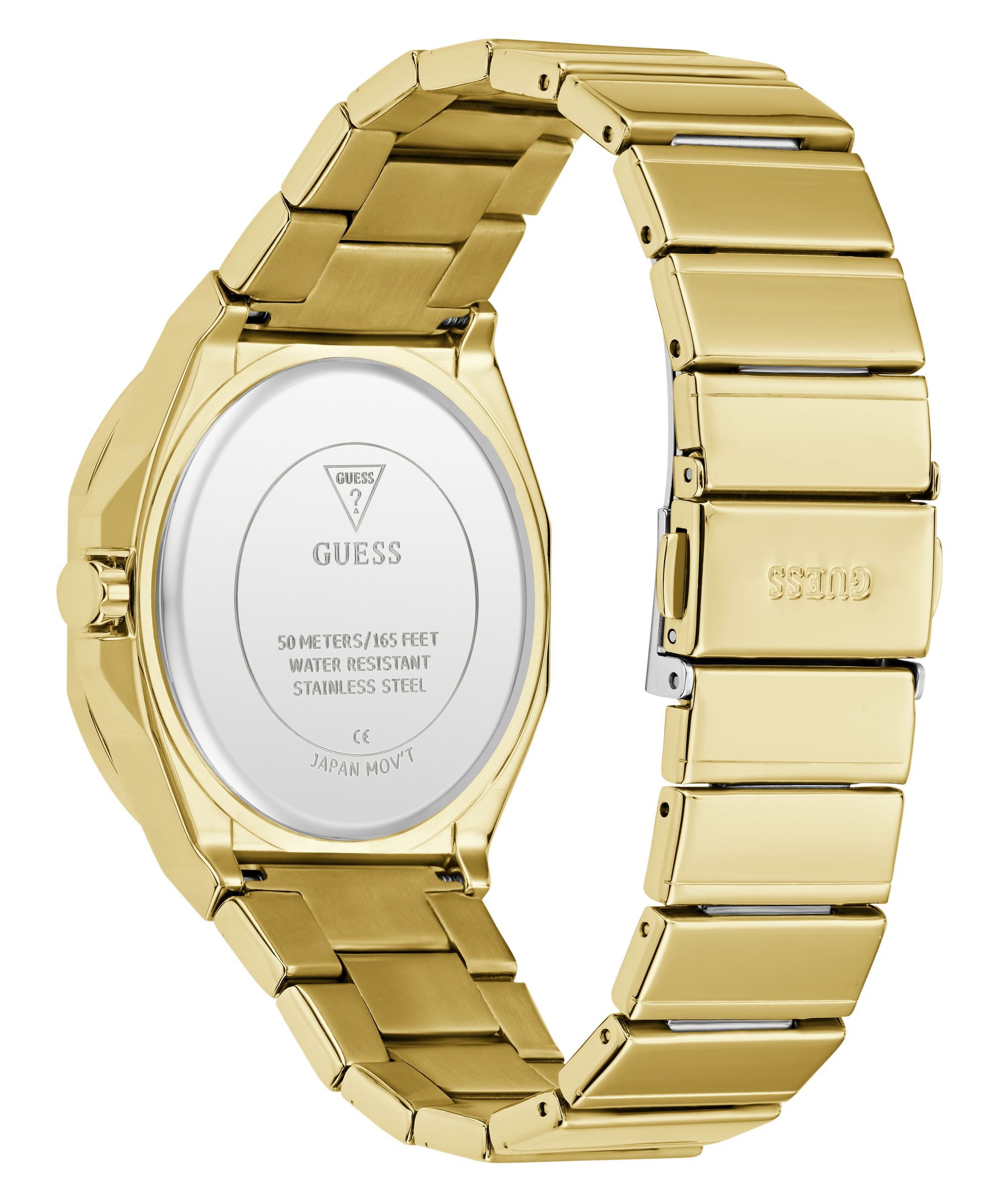 Guess Quarzuhr JAQ GW1070G2, Armbanduhr, Herrenuhr, Edelstahlarmband, analog – Bild 3 von 5