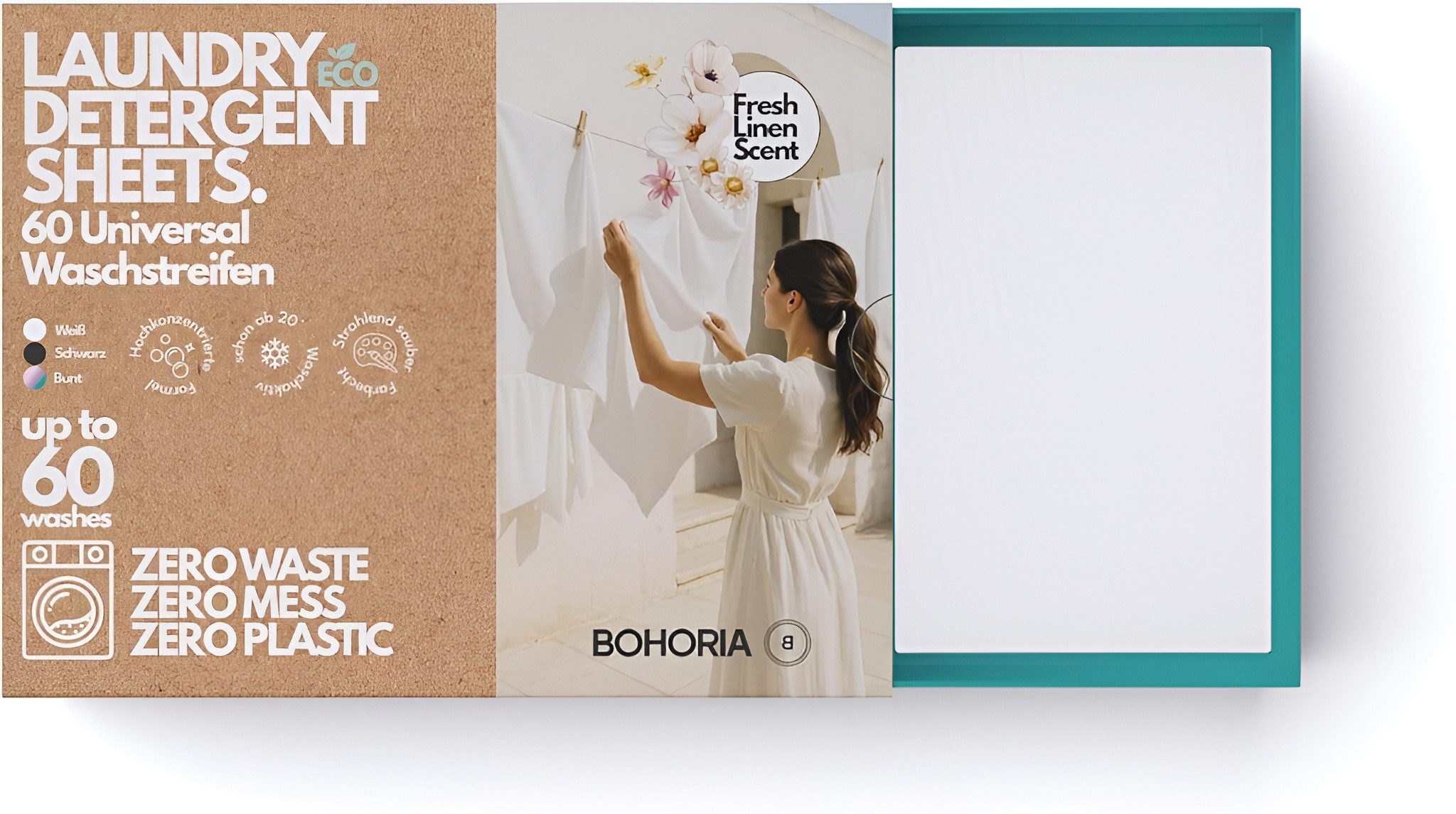 BOHORIA Стиральный порошок Blätter Fresh Linen Feinwaschmittel