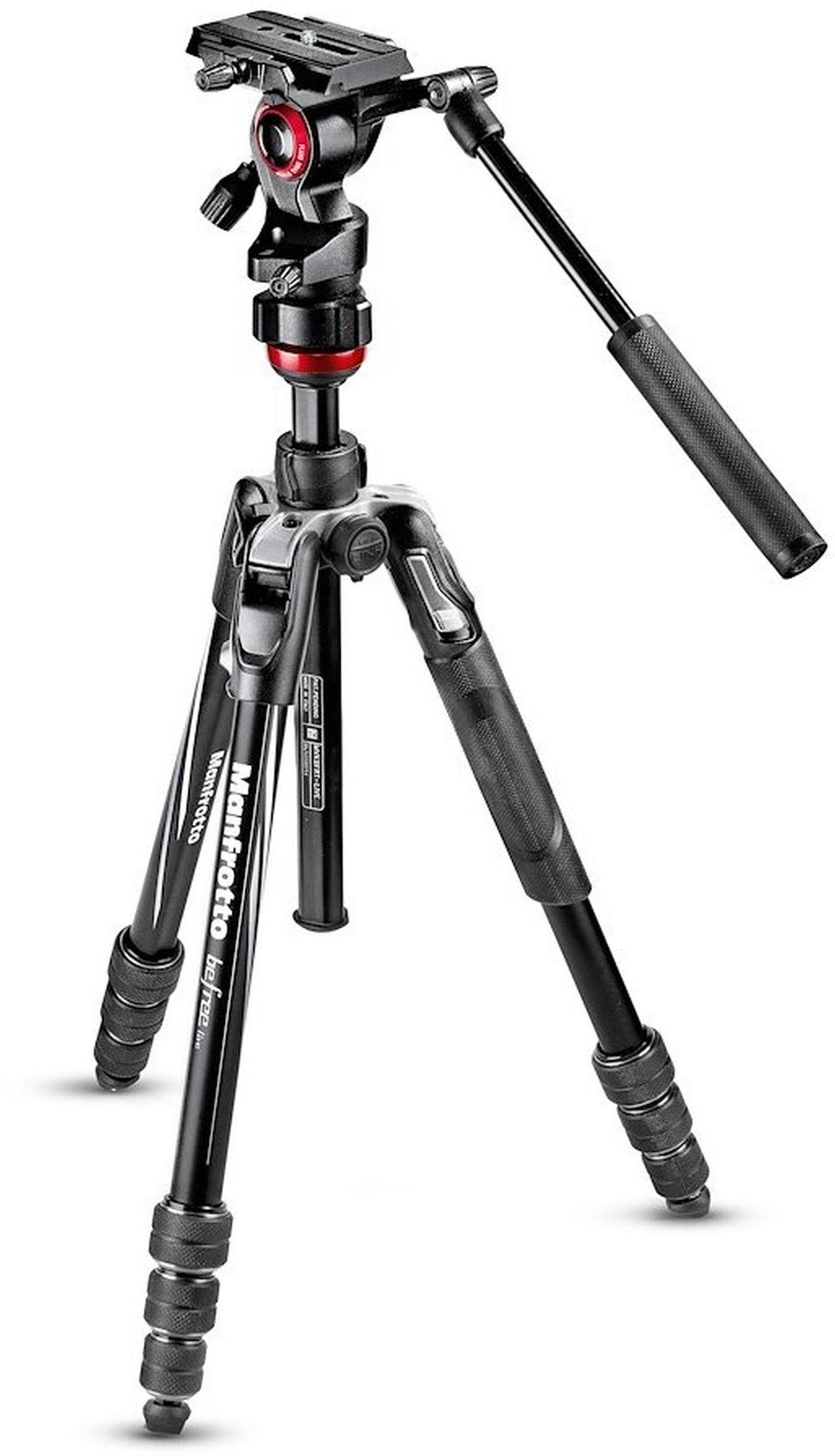 Manfrotto MVKBFRT-LIVE Befree Live Kit Twist Alu mit Fluid-V Stativhalterung