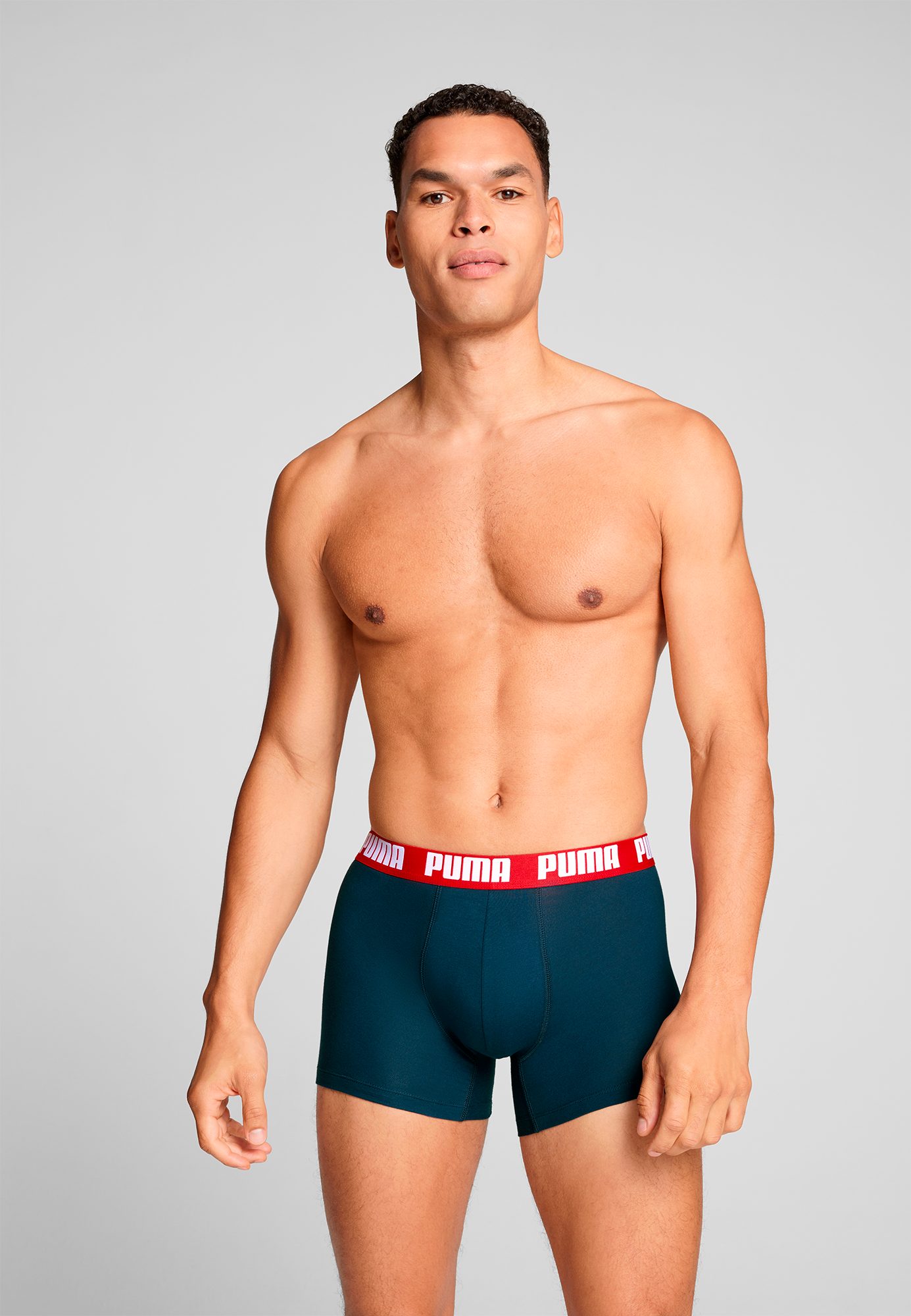 PUMA Boxershorts "PUMA MEN EVERYDAY BASIC BOXERS 2P" 2er Pack, mit Logobund günstig online kaufen