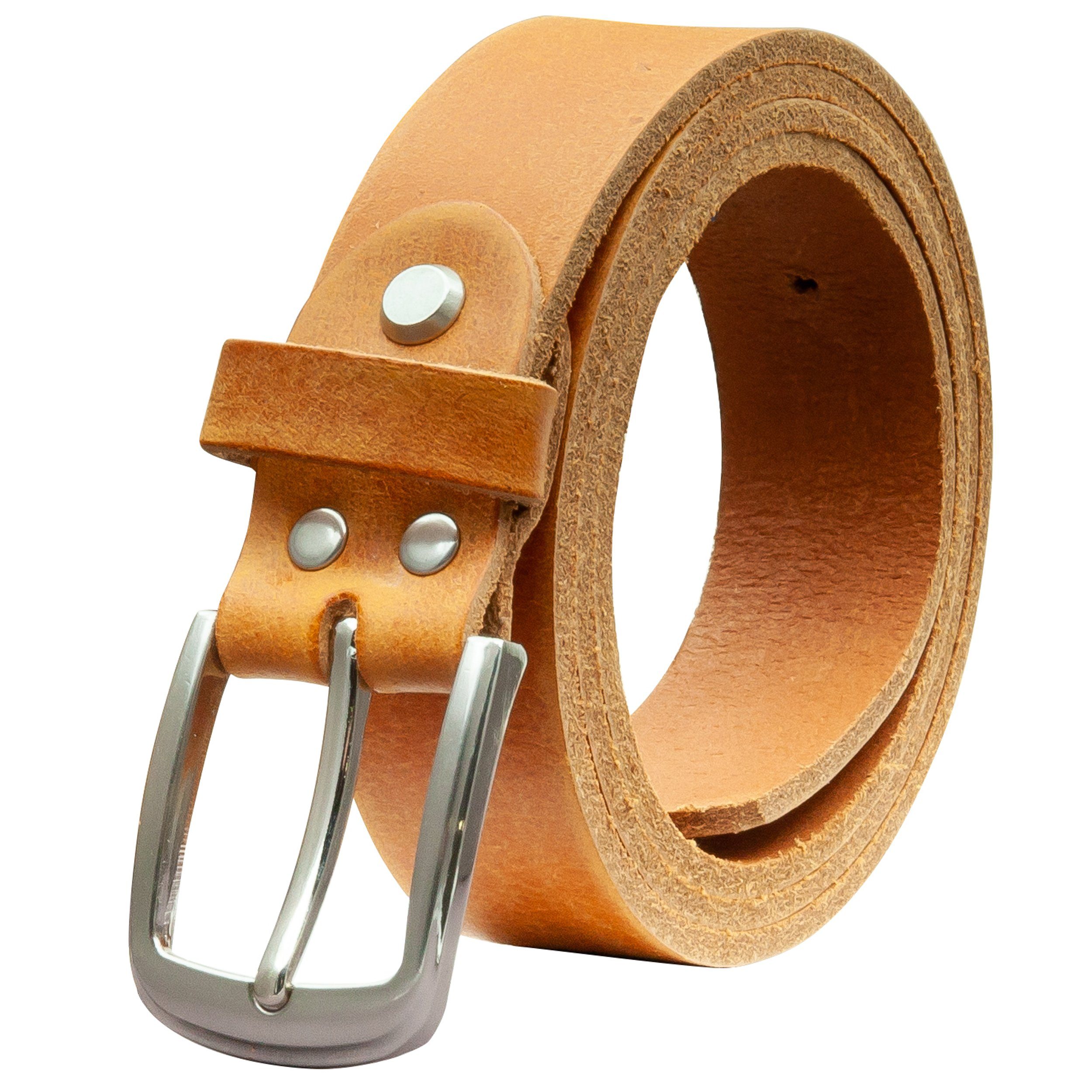 Ledergürtel OM315-GE-Cognac