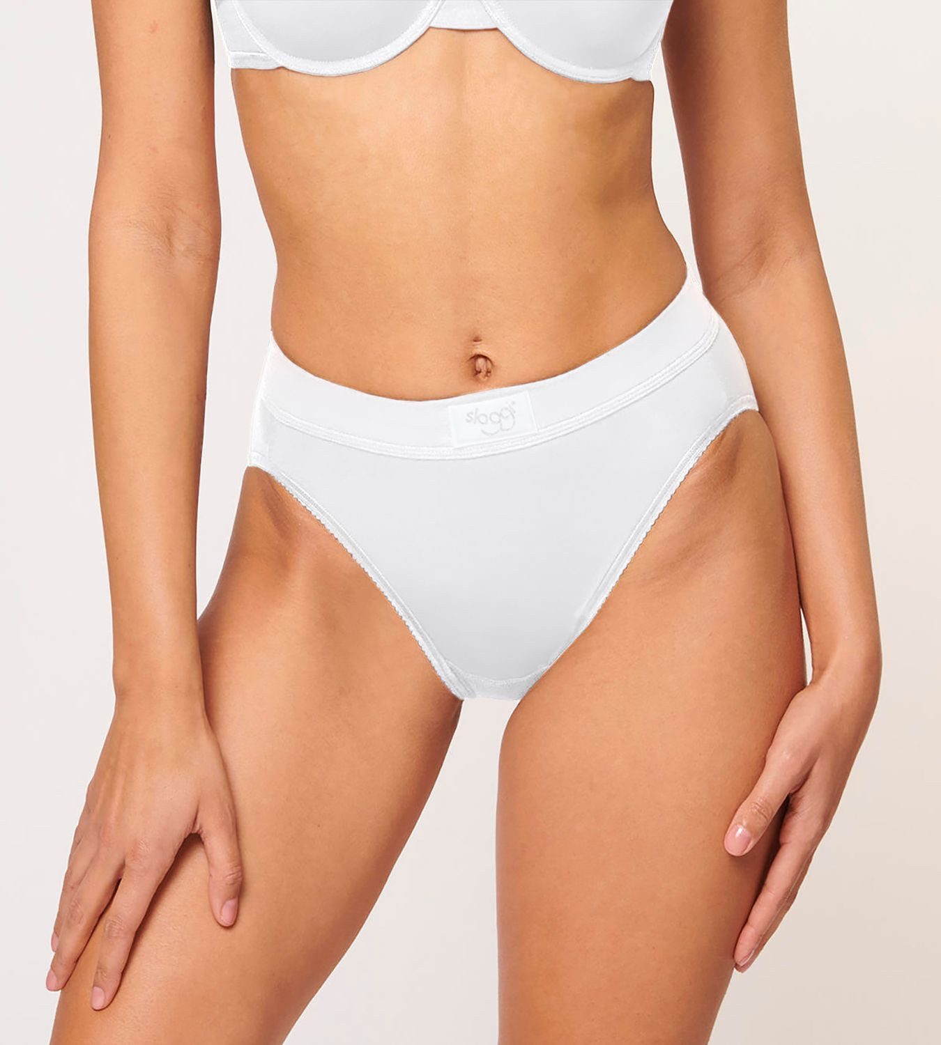 sloggi Taillenslip Double Comfort (2-St) komfortabler, moderner Schnitt, Komfortplus