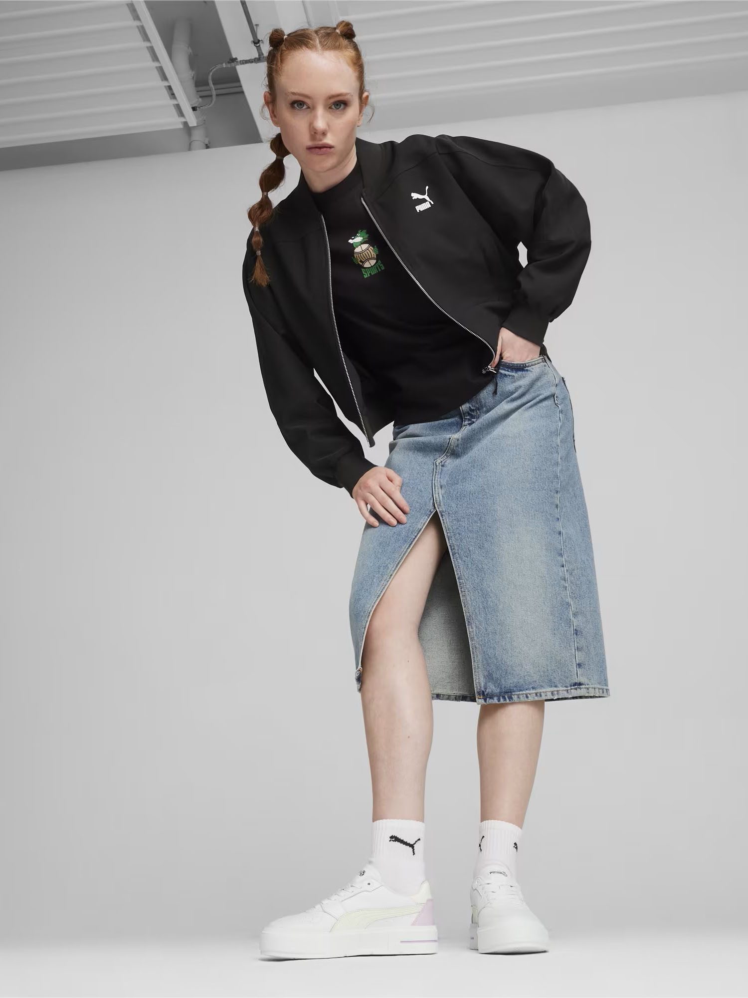 PUMA Bomberjacke Puma Classics Shiny Bomber Jacket