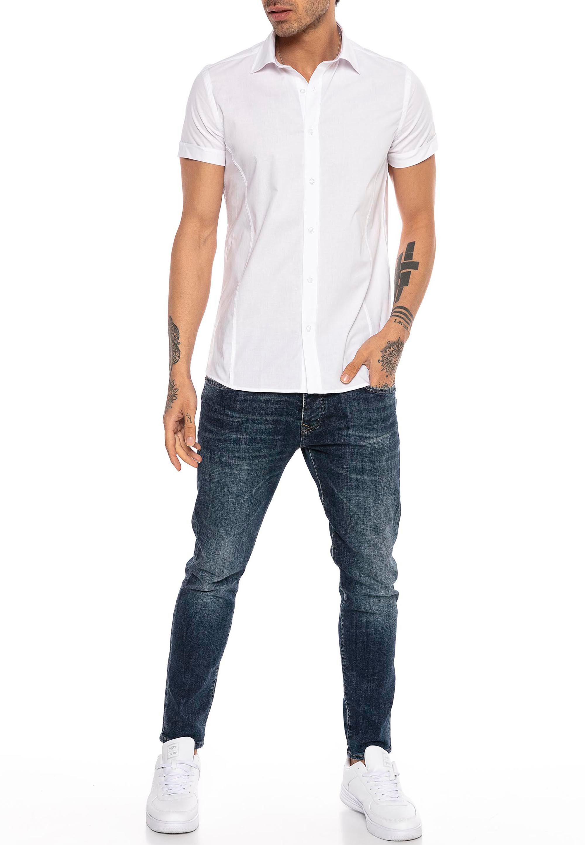 RedBridge Kurzarmhemd Slim Fit – Eleganter Look, Stretch-Material, Figurbetont