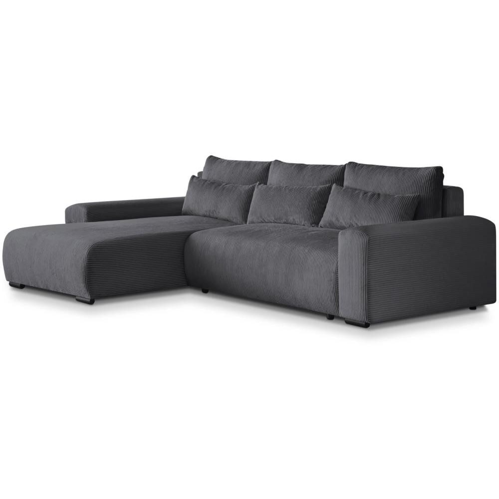 Beautysofa Ecksofa Benny, mit Schlaffunktion, Bettkasten, Wellenfedern, sti günstig online kaufen