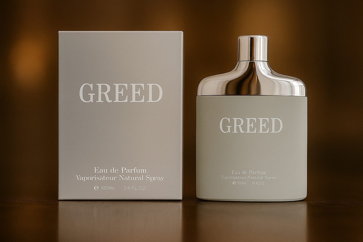 Eau de Parfum GREED SILVER POUR HOMME für Herren Made in England 100  ml