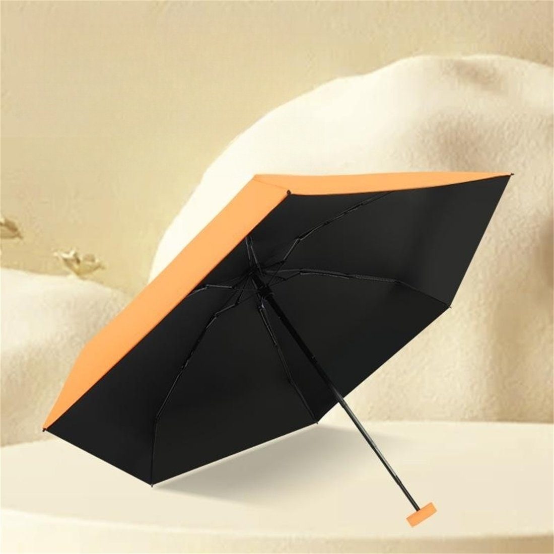 reflektierend Regen und unterwegs für winzig Regenschirm vor für klein Mini Taschenregenschirm Basic sonnenschirm, Kirschblüte - Taschenschirme UV-Schutz Rosa YOOdy~ schützt Sonne damen