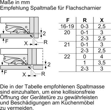 BOSCH Einbaukühlgefrierkombination KIS77AFE0, 157,8 cm hoch, 55,8 cm breit