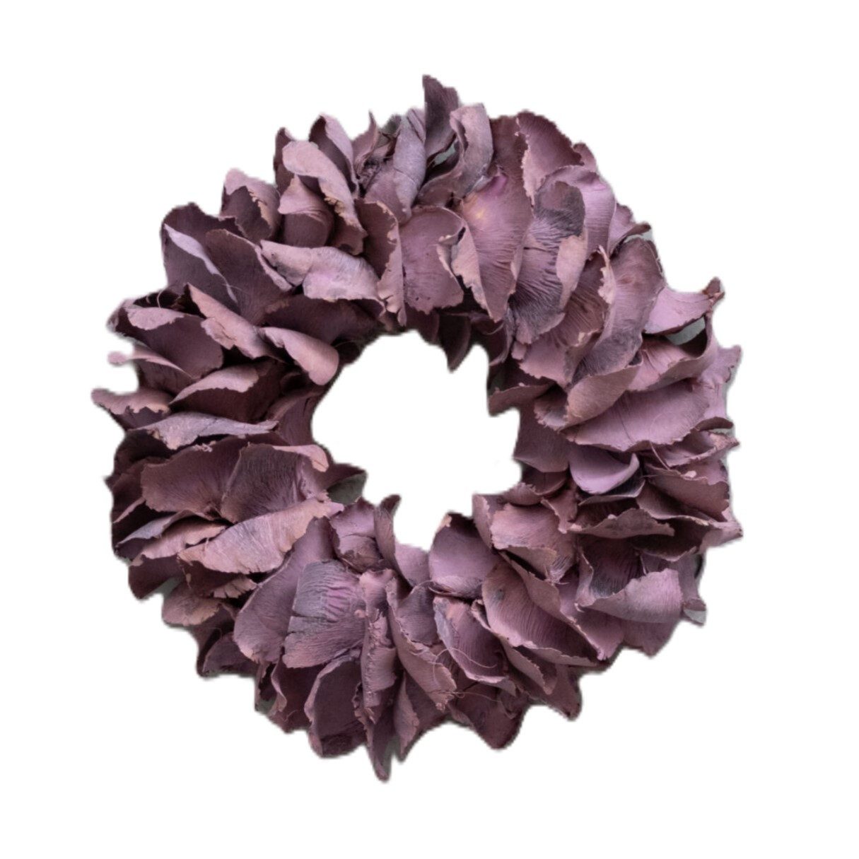 Couronne Dekokranz Tür Hängekranz Deko Klein Pink Rosa Naturmaterialien 25 cm, Hängekranz