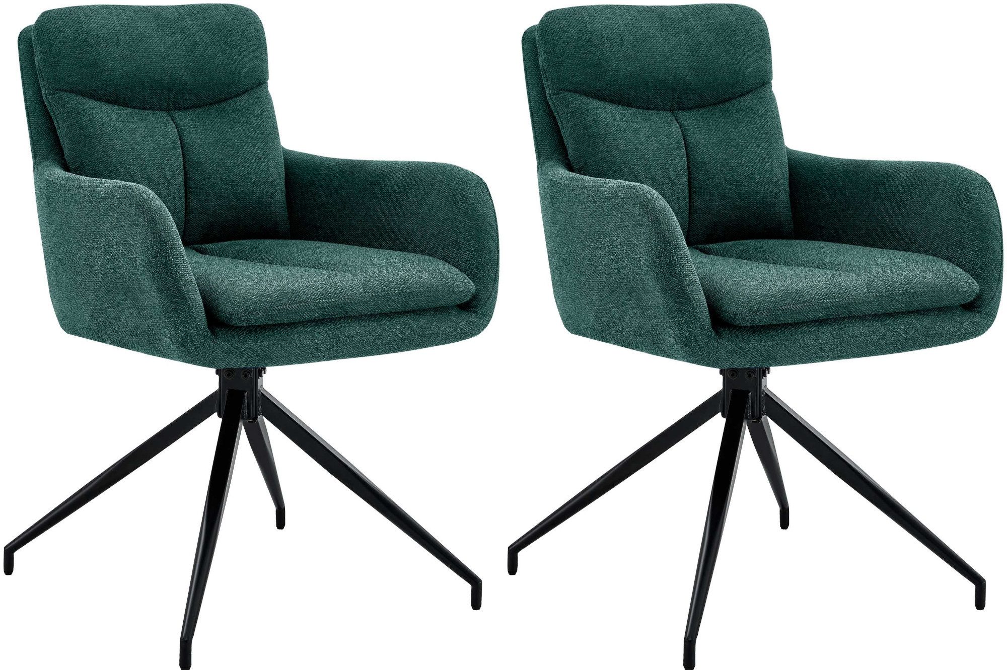 CLP Esszimmerstuhl Somers (2er Set), Stoffbezug, günstig online kaufen
