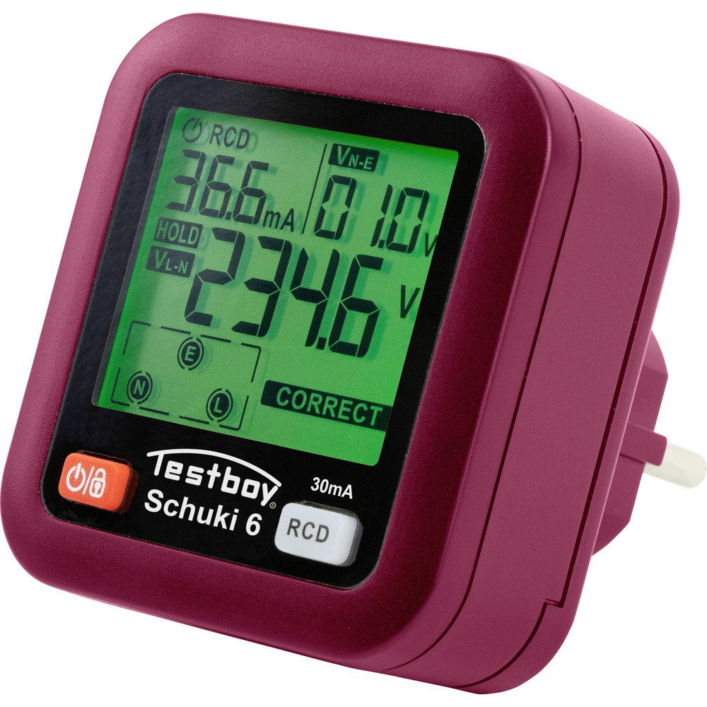 Testboy Spannungsprüfer Testavit Schuki 6 Steckdosentester 61610000