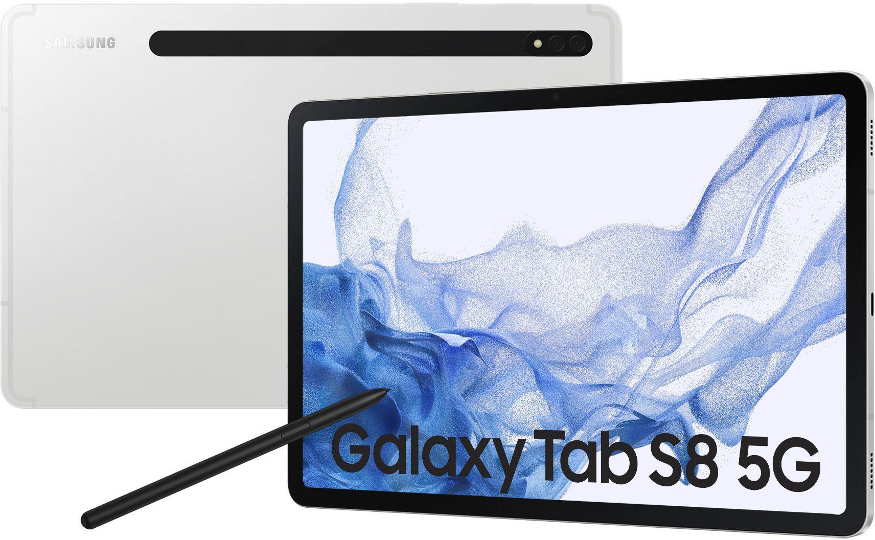 Samsung (11", 128 Silber GB, Galaxy 5G) S8 Android, 5G Tablet Tab