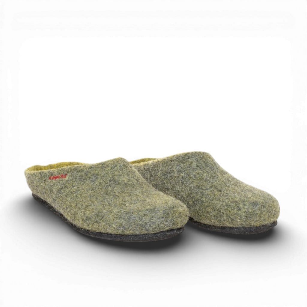 Magicfelt 709 (100% Wolle) dunkelgelb (Größe 36-42) Hausschuh