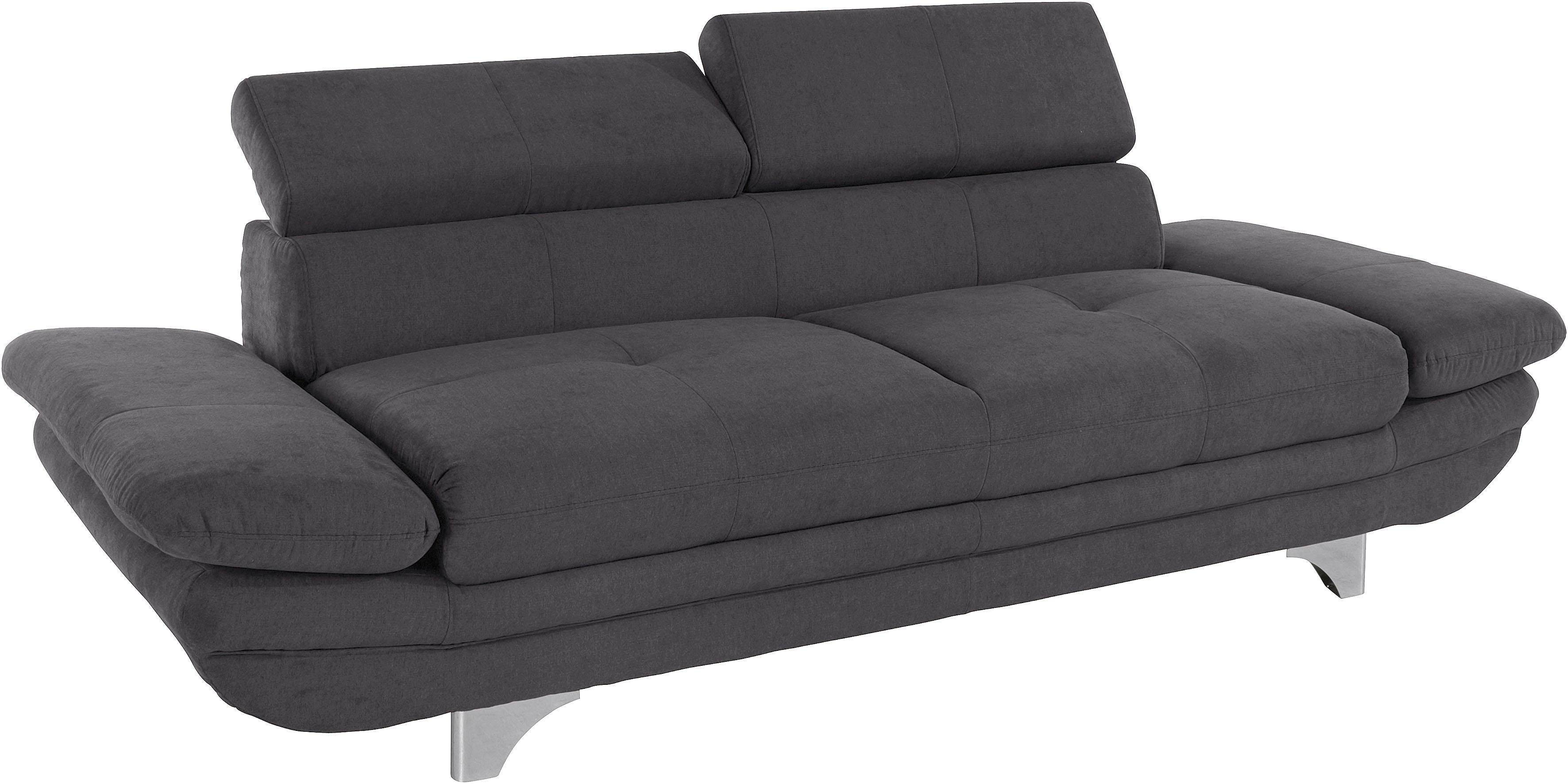 COTTA Polstergarnitur Enterprise, (Set), Set bestehend aus 2,5-Sitzer mit Arm- & Kopfteilverstellung & Hocker