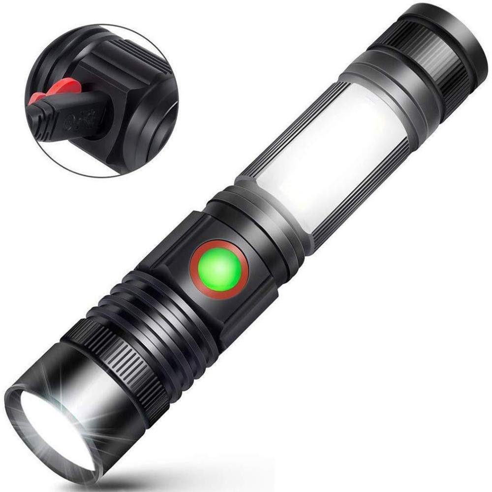 LED 1500mAh mit Extrem Taschenlampe GelldG Akku LED (1-St) Taschenlampe Hell Wiederaufladbare