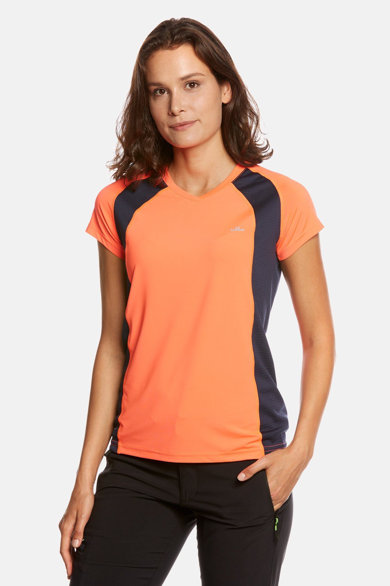 Jeff Green Funktionsshirt Ella Neon Orange/Navy