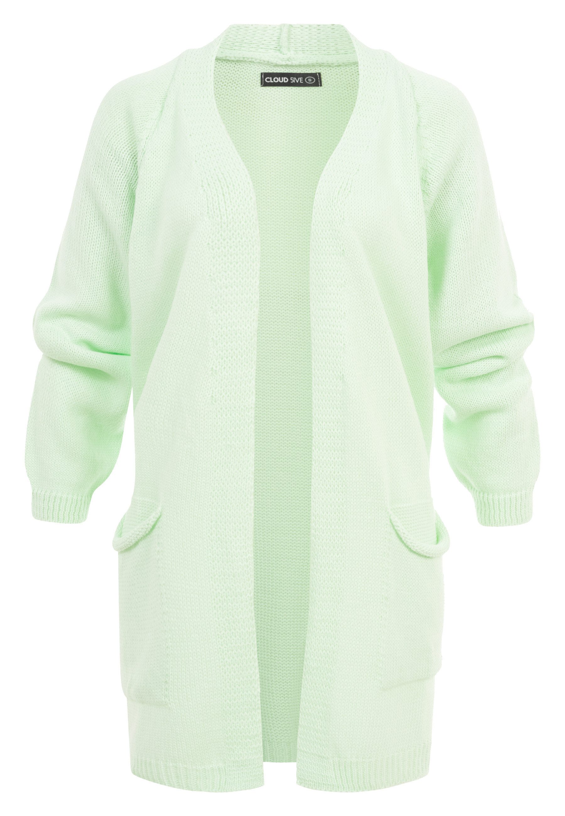 CLOUD 5IVE Cardigan CLOUD 5IVE Long Open Cardigan with 2 Pockets (1-tlg)
