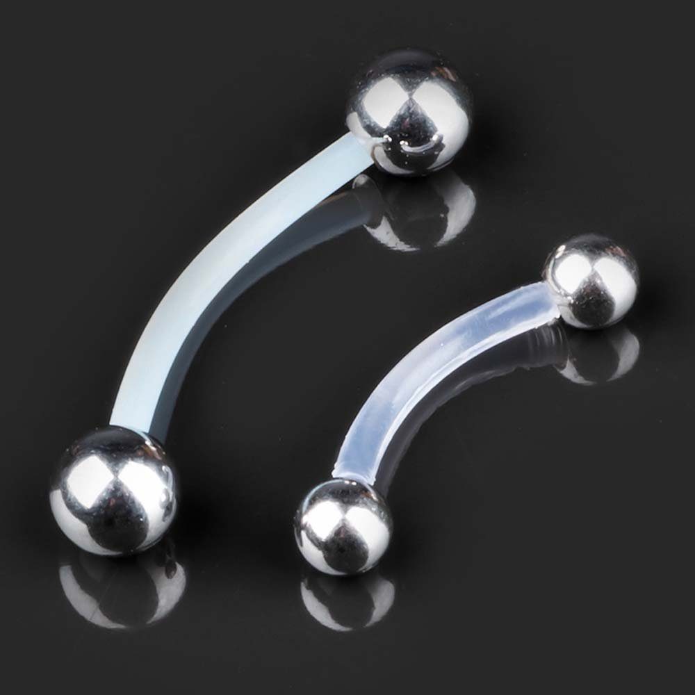 viva-adorno Augenbrauenpiercing 1,2mm Intim Piercing Banane Stahlkugeln Pie günstig online kaufen