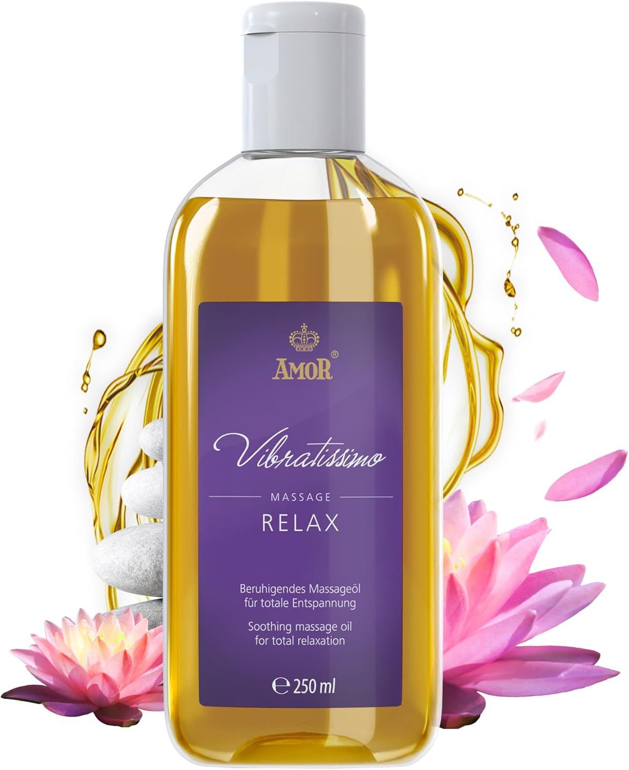 Vibratissimo Massageöl Desire Jump, Natural, Inspiration, verschiedene Aromen für entspannende Stunden