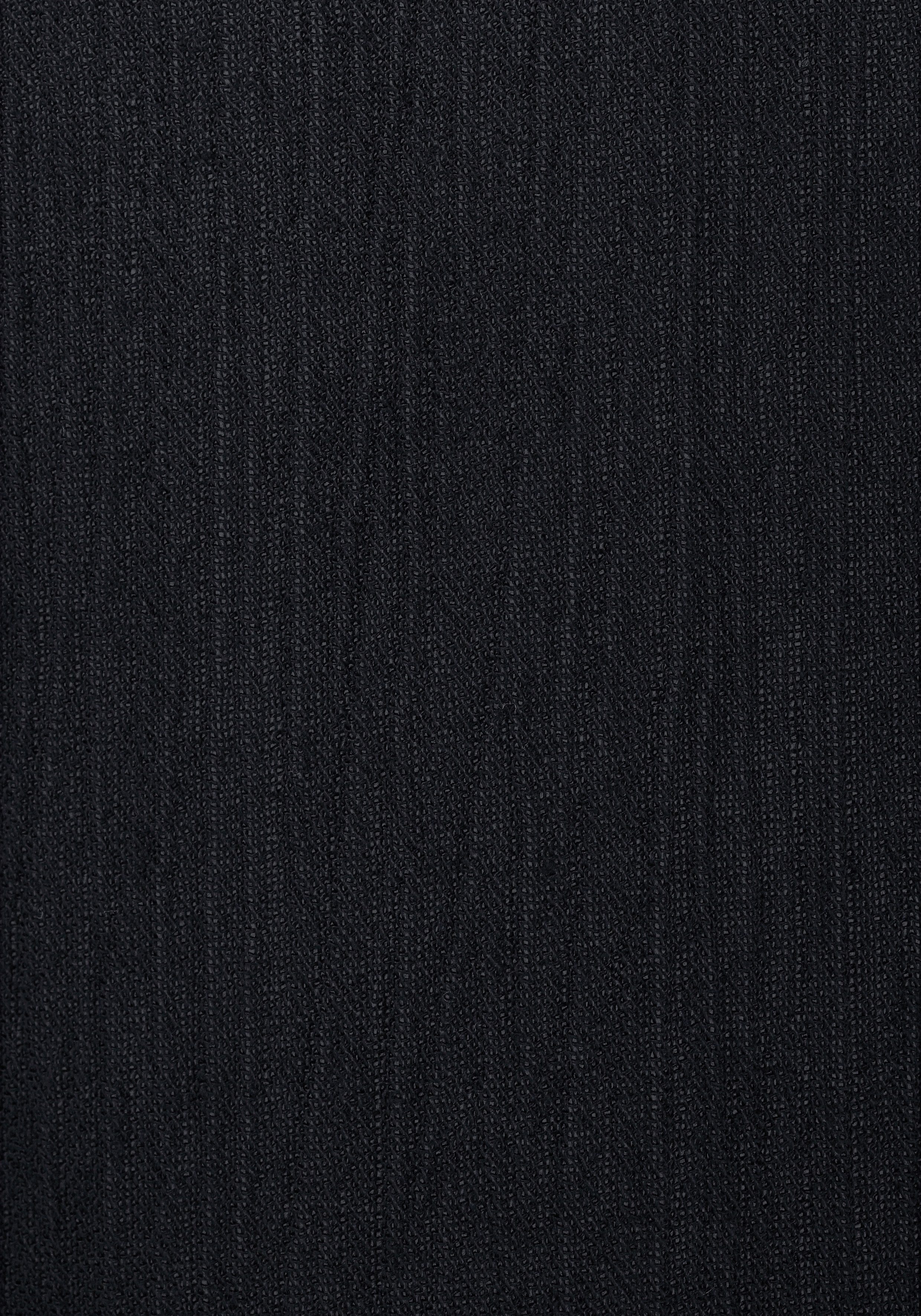 Boho-Style schwarz mit Crepebluse Buffalo Spitzeneinsatz, Blusentop,