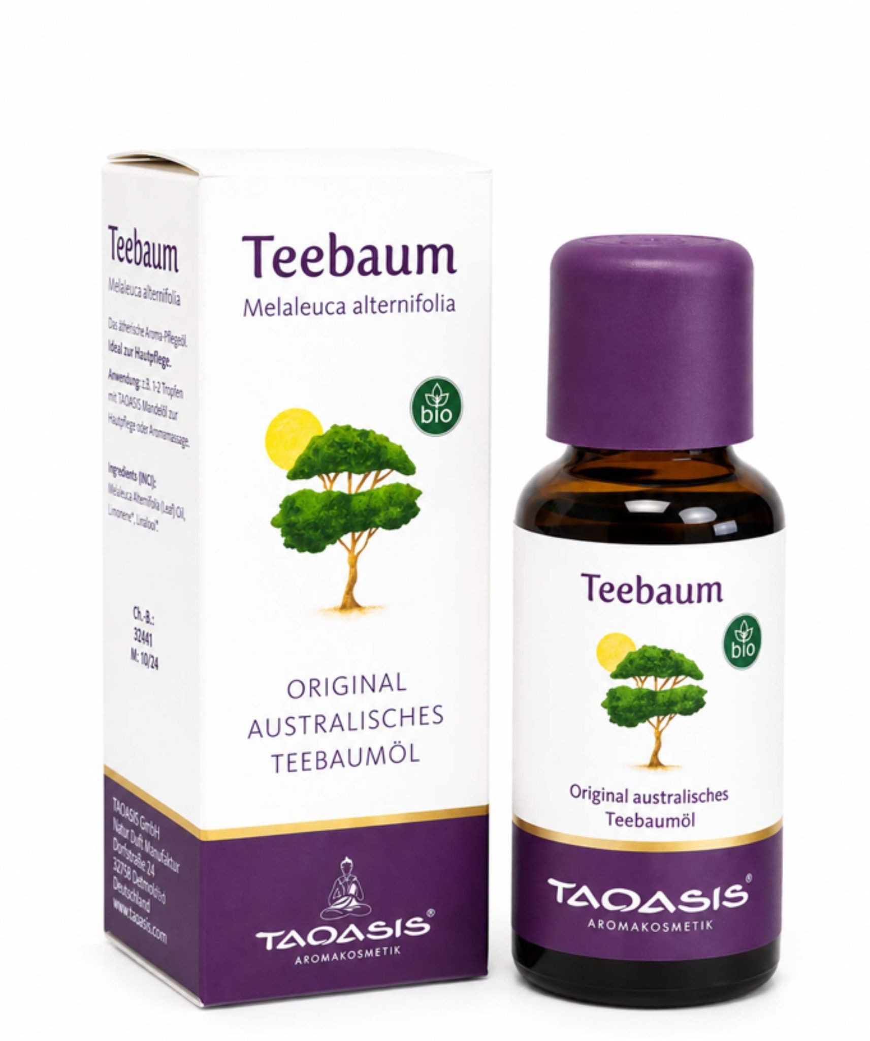 TAOASIS GmbH Natur Duft Manufaktur Duftöl TAOASIS TEEBAUM ÖL IM Umkarton 30ml PZN 00214801