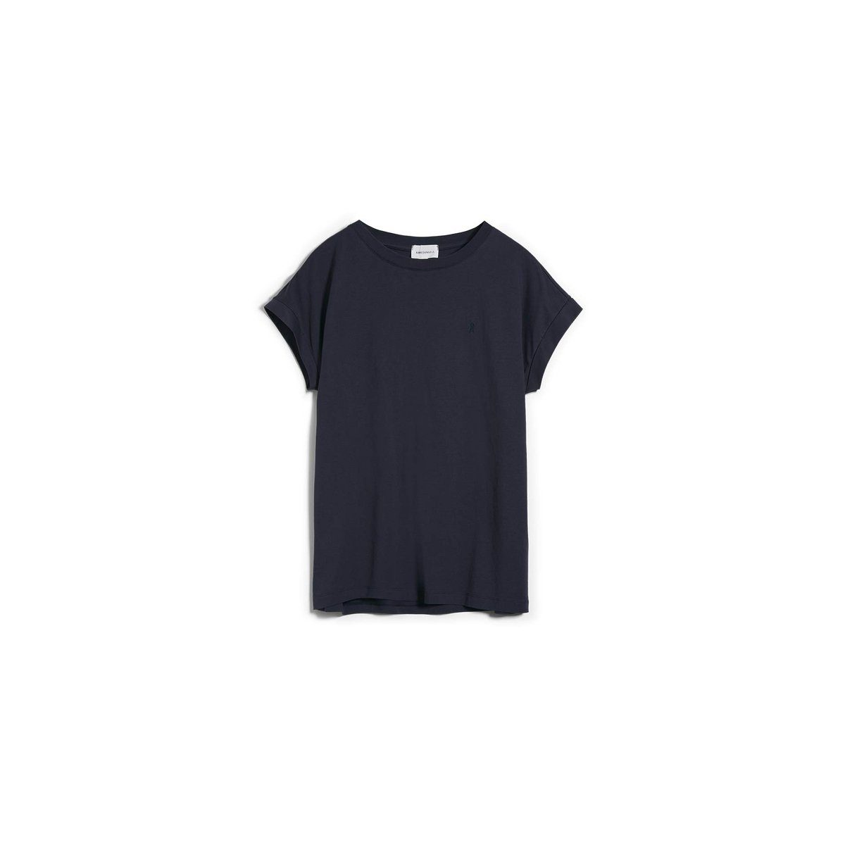Armedangels Langarmshirt dunkel-blau regular (1-tlg)