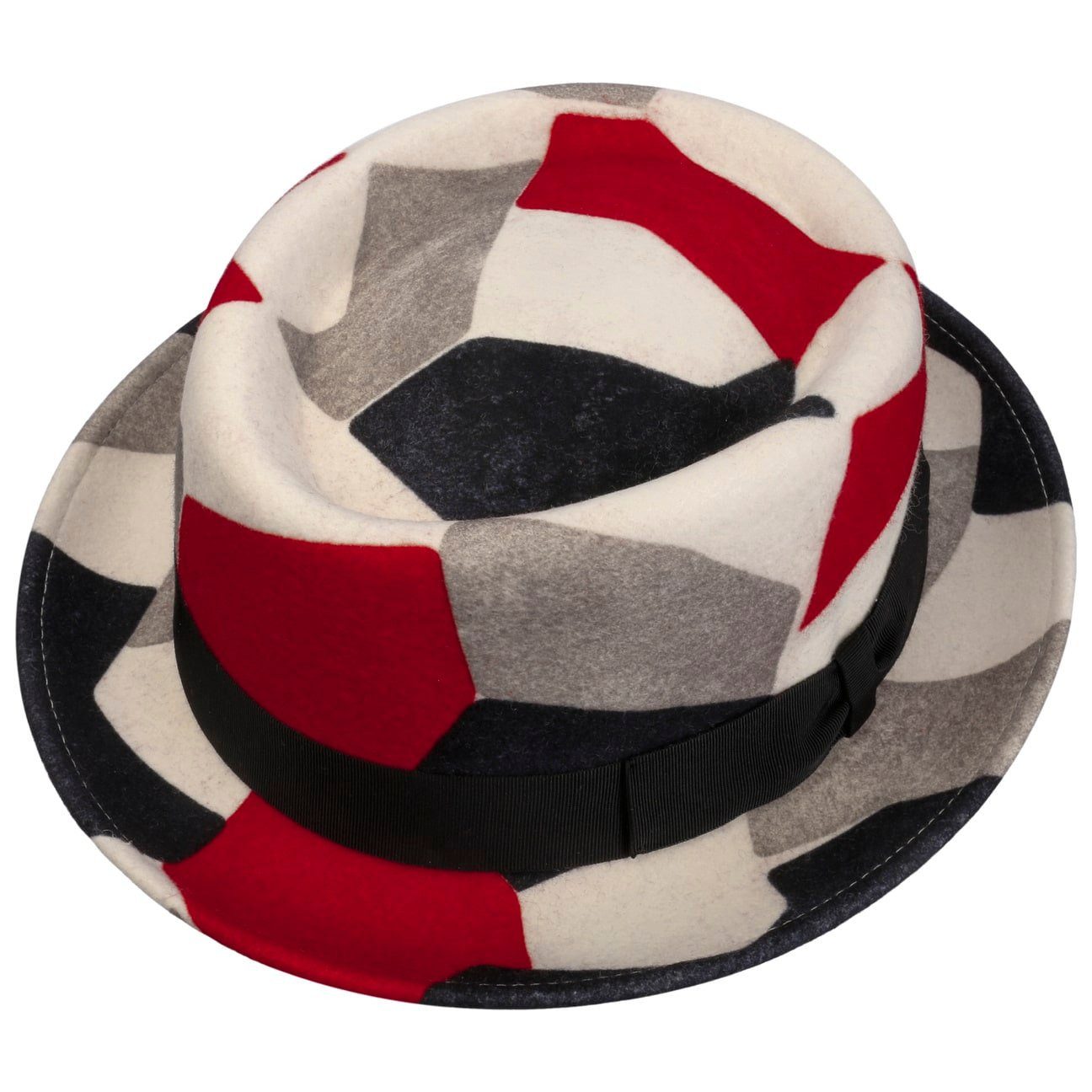 Lierys Fedora (1-St) Wollfilzhut mit Ripsband, Made in Italy