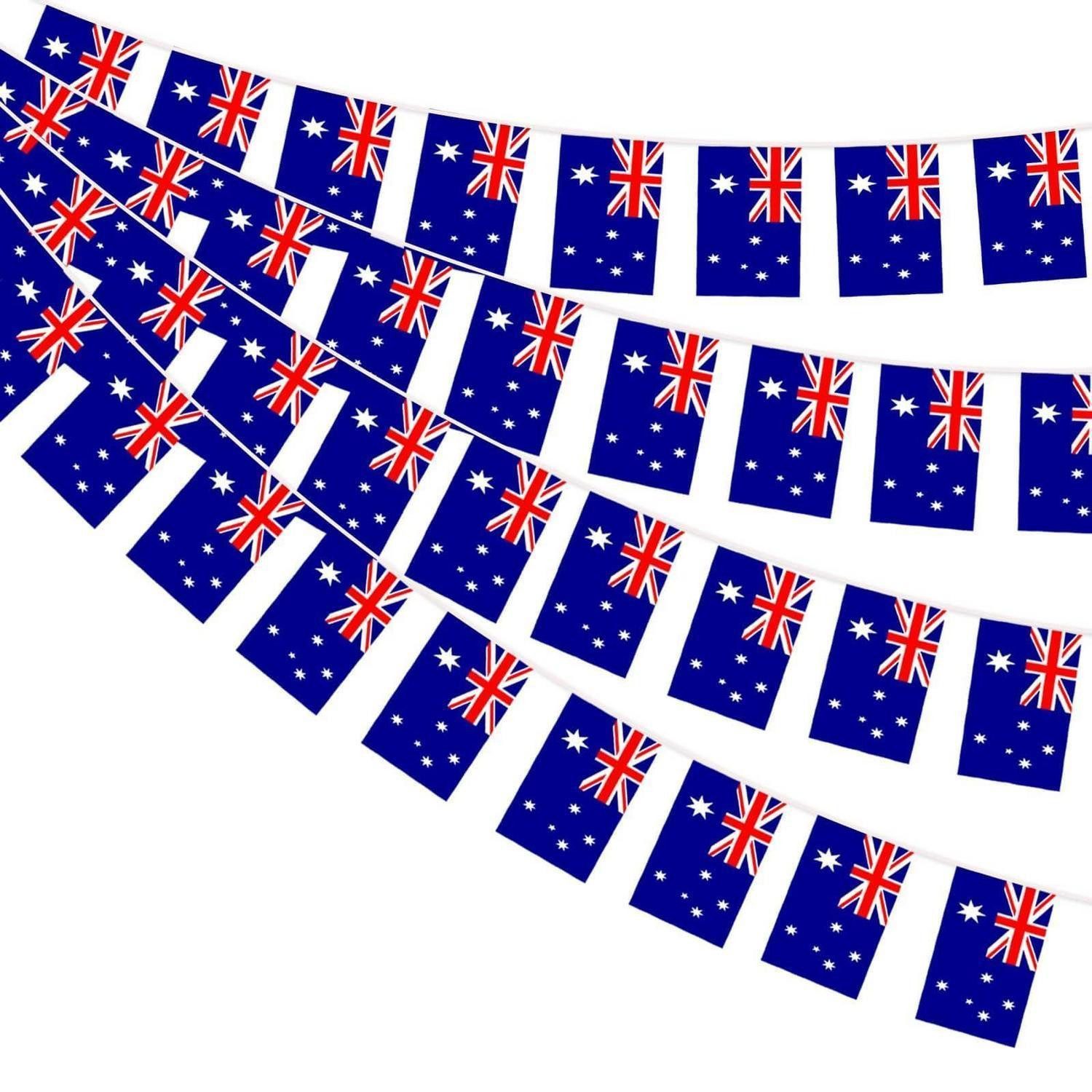 LuxusKollektion Flagge Wimpelkette Australien 30 Flaggen 10m