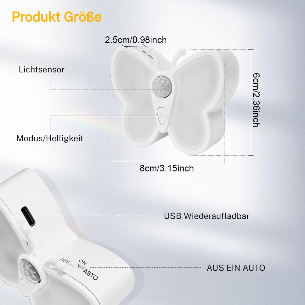 PRIISF LED Unterbauleuchte Magnetische Kabellose Nachtlicht mit Bewegungsme günstig online kaufen