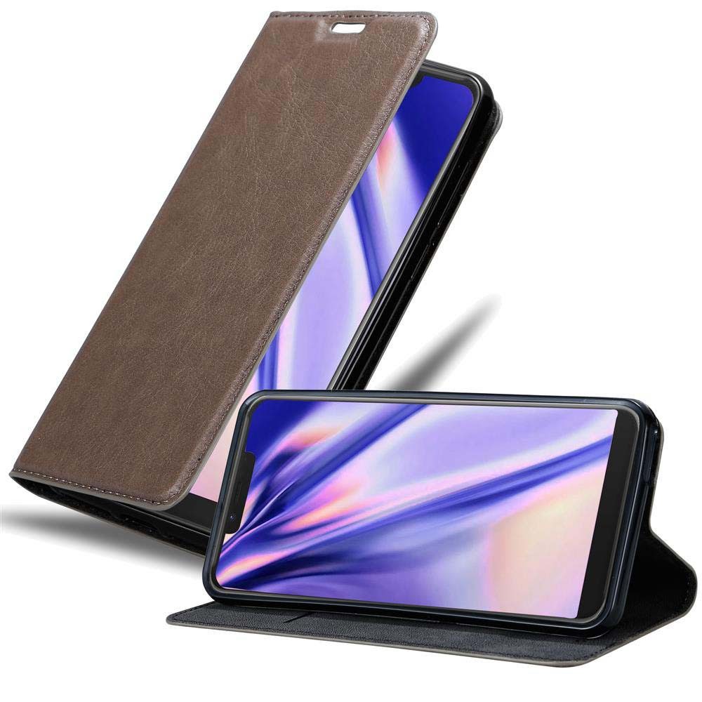 Cadorabo Handyhülle für WIKO VIEW 2 GO Hülle WIKO VIEW 2 GO, Hülle Schutzhülle mit Standfunktion, Magnetverschluss und Kartenfach
