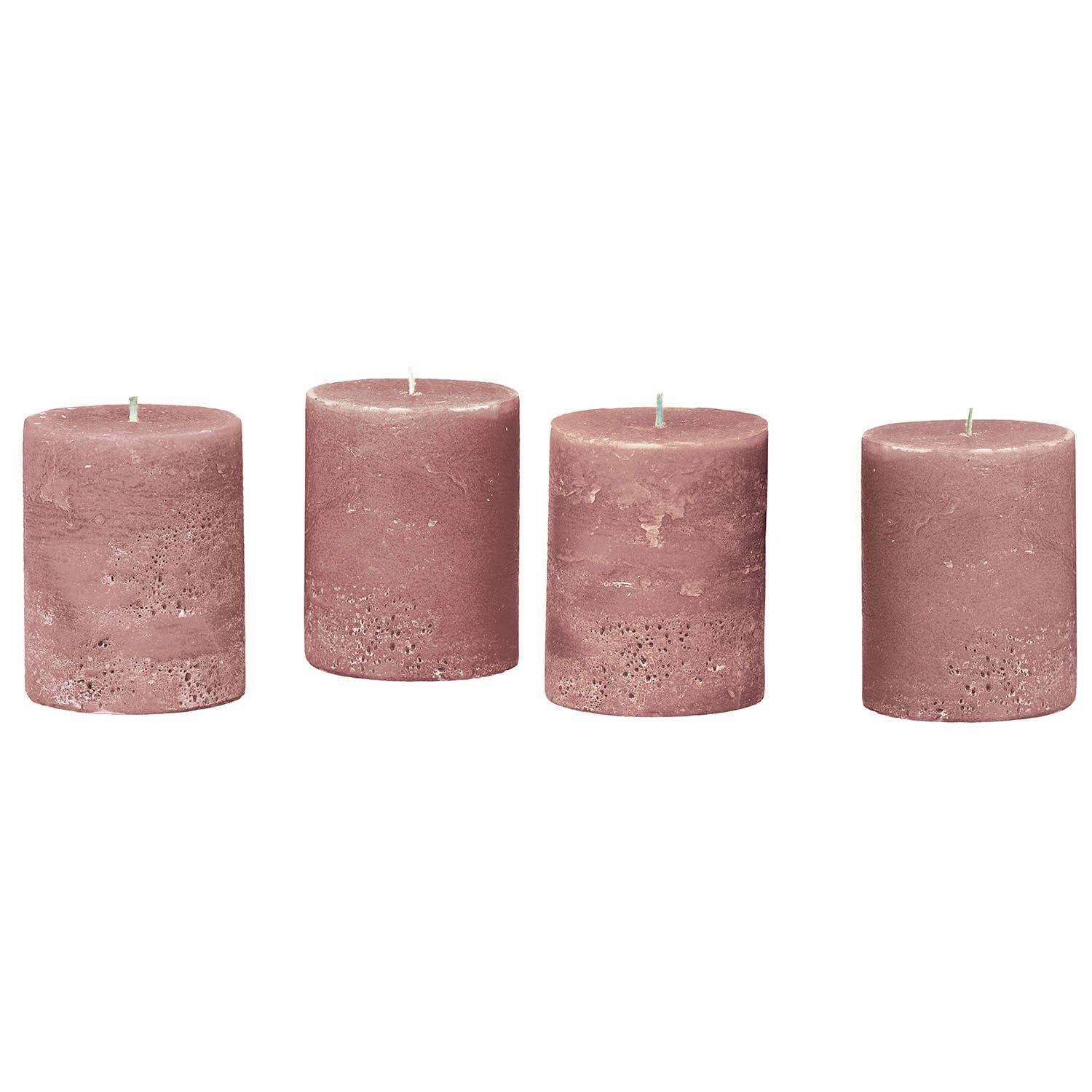 Mirabeau Stumpenkerze Kerze 4er Set Virrans rosa (4er Set, 4er Set), none günstig online kaufen