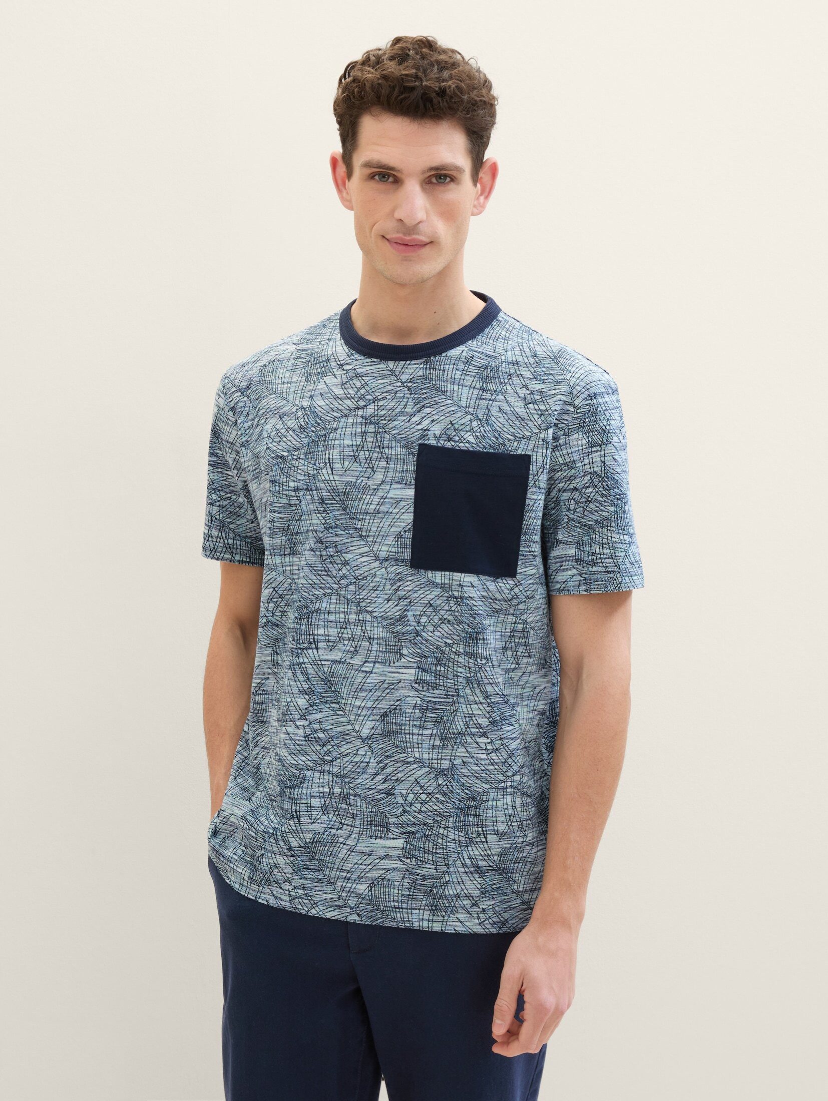 TOM TAILOR T-Shirt T-Shirt mit Allover Print