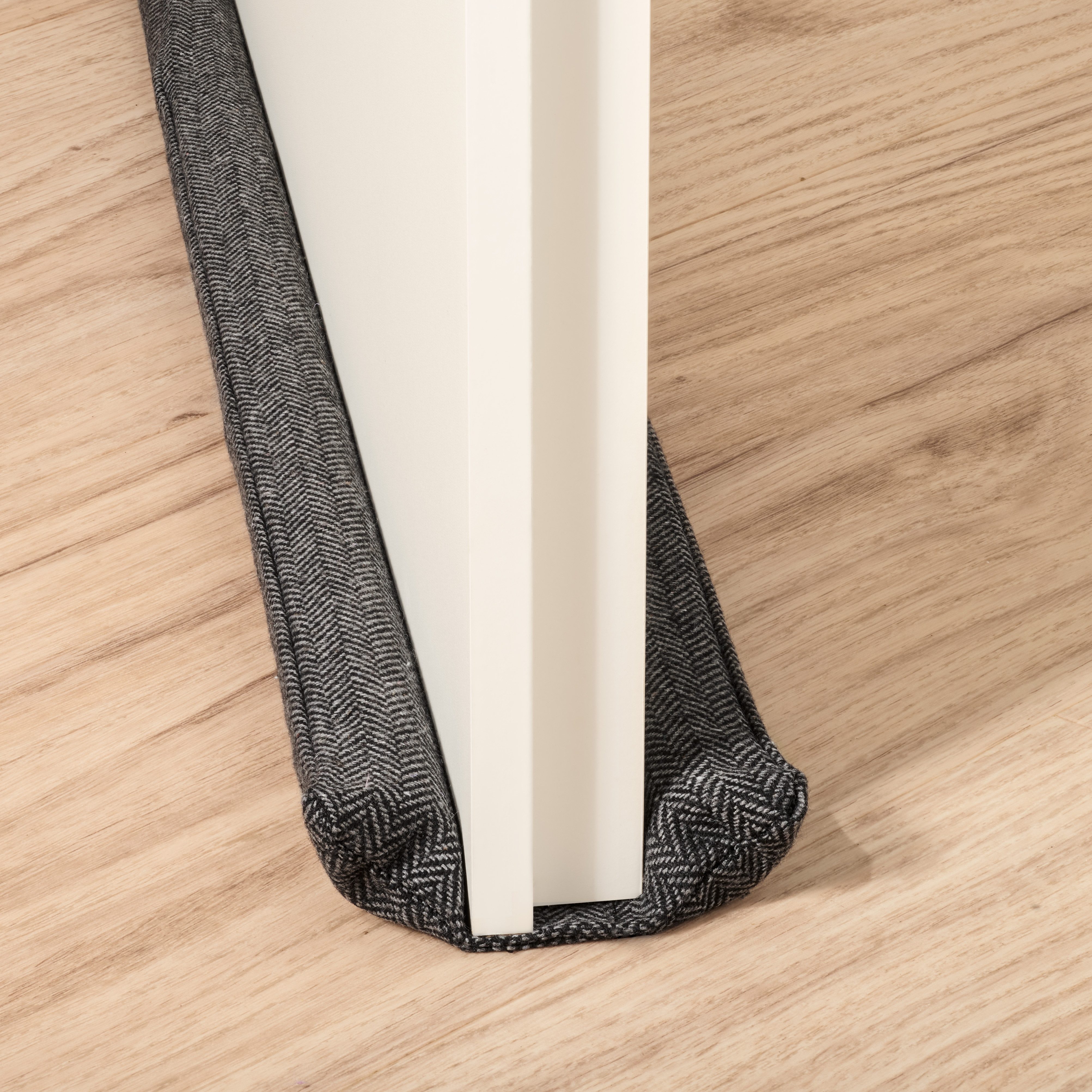 Praknu Zugluftstopper Zugluftstopper für Türen 70 - 100cm Waschbarer Stoff - Energiesparend, Einzelartikel, 1-tlg., 1 Stück mit Zubehör, Waschbar, energiesparend, flexibel anpassbar, robust