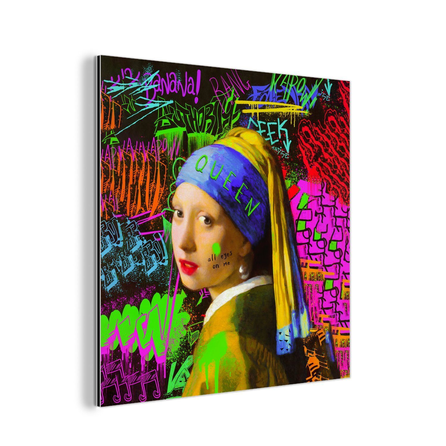 MuchoWow Metallbild Girl with a Pearl günstig online kaufen