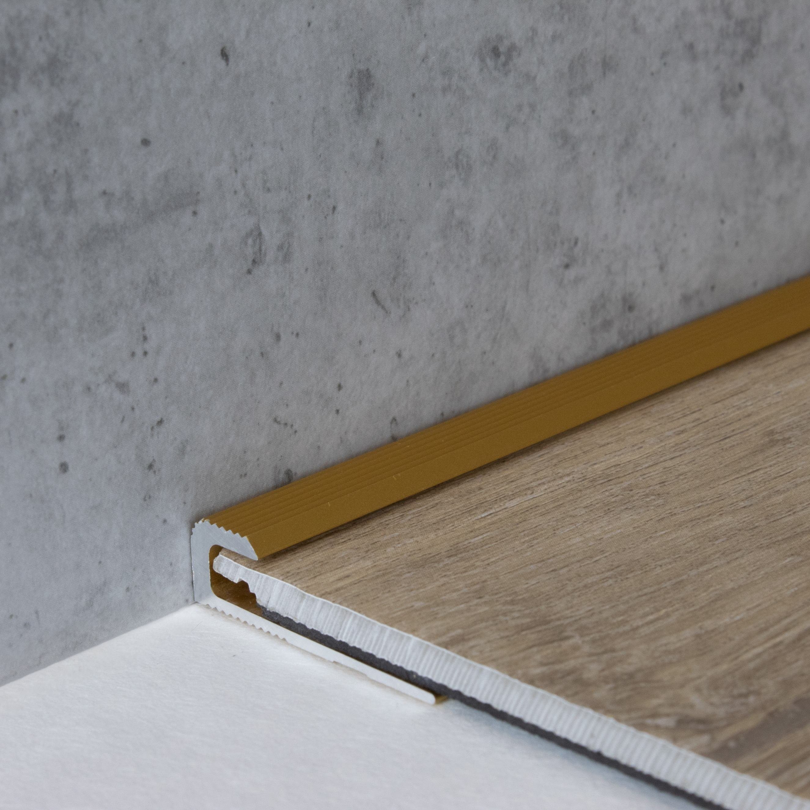 PROVISTON Abschlussprofil Aluminium, 30 x 5 x 900 mm, Silber, Einfass- & Abschlussprofile (1-St)