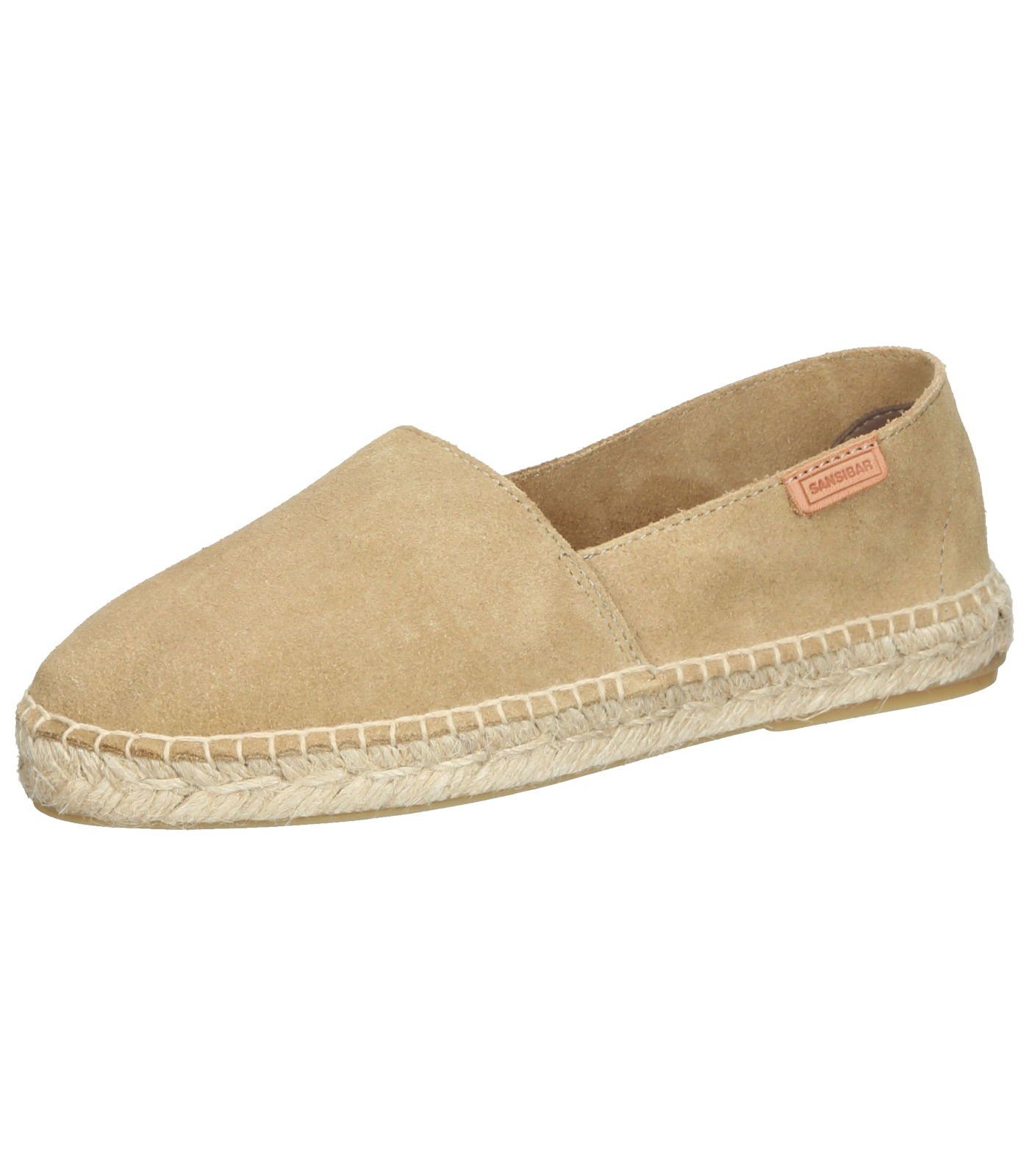 Sansibar Halbschuhe Veloursleder Espadrille