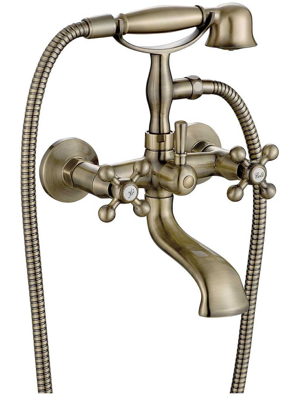 KOLMAN Wannenarmatur Komplette Set Badewannenarmatur Wasserhahn günstig online kaufen