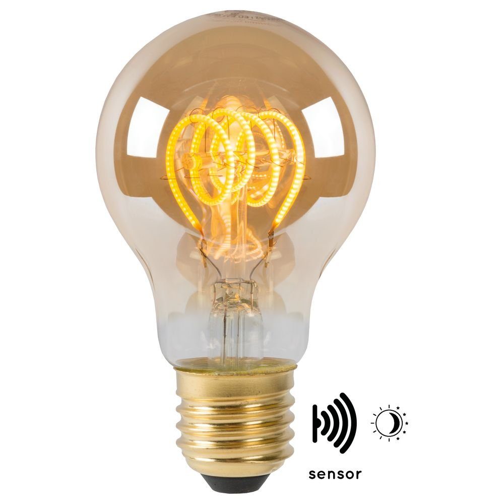 click-licht LED-Leuchtmittel Vintage LED Lampe, Dämmerungssensor, E27, Tropfen, n.v, warmweiss