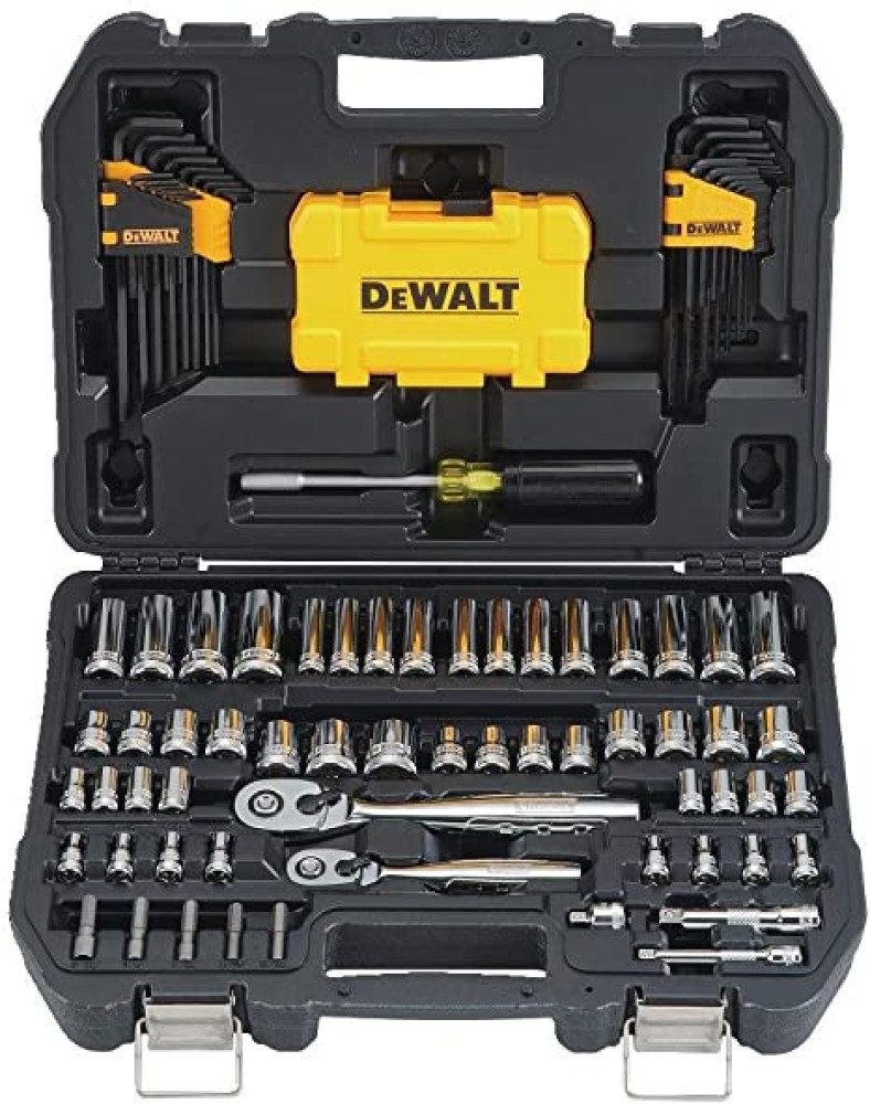 DeWalt Stecknüsse DEWALT Steckschlüsselsatz 108-teilig mit Ratschen und Bits