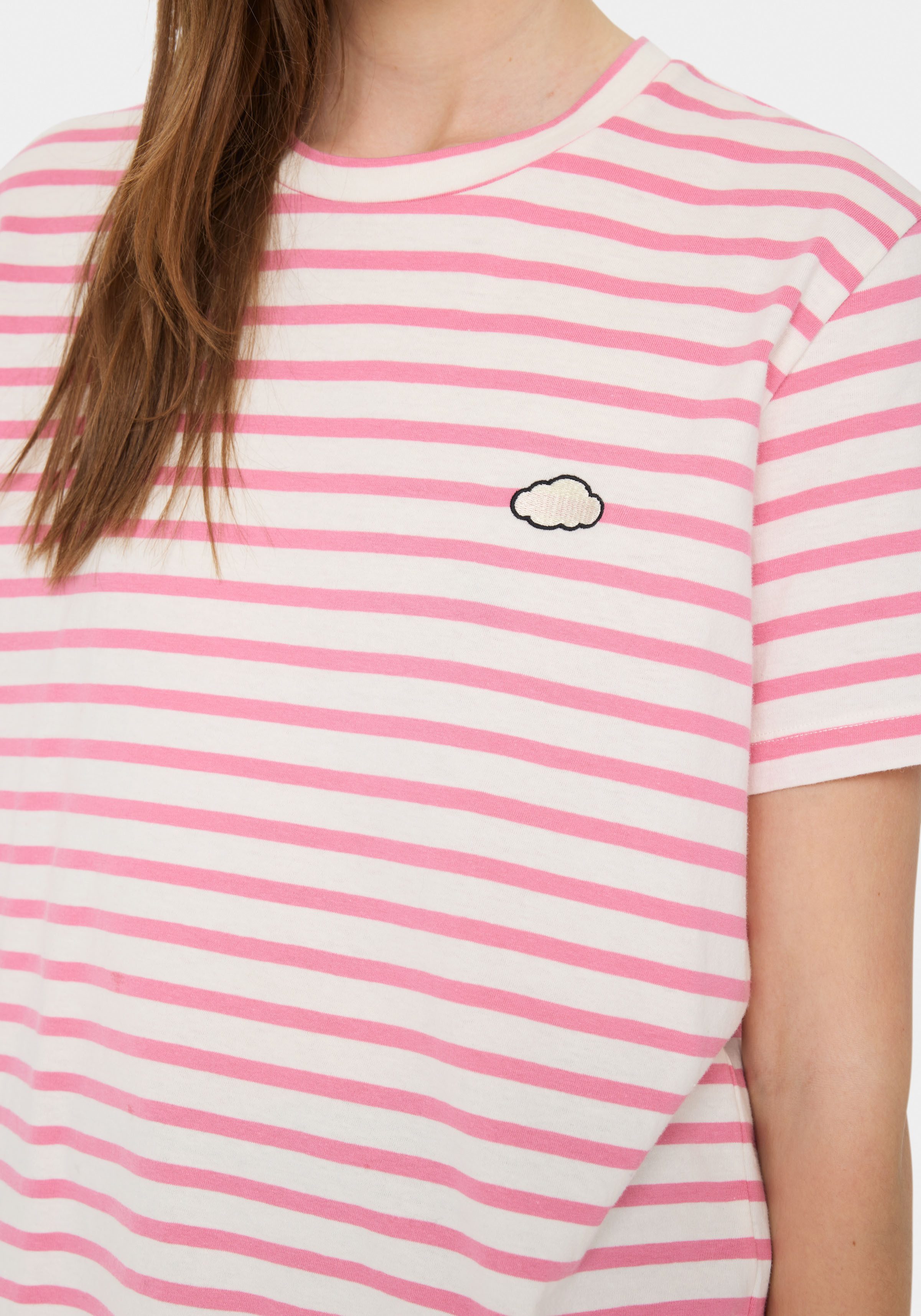 Saint Tropez T-Shirt GanikaSZ T-Shirt mit kleiner Stickerei