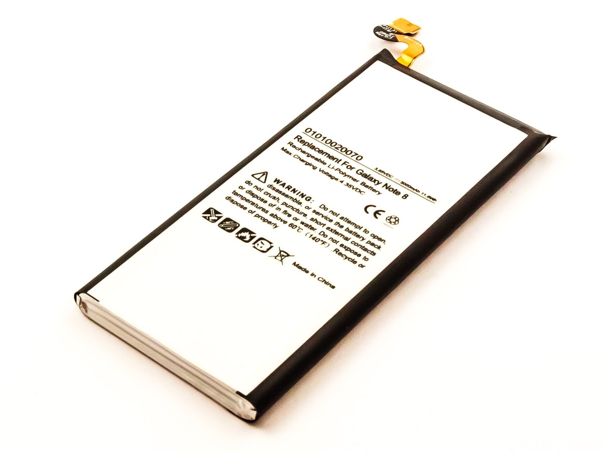 MobiloTec Akku kompatibel mit Samsung Galaxy Note 8 Akku Akku 3000 mAh (1 St)