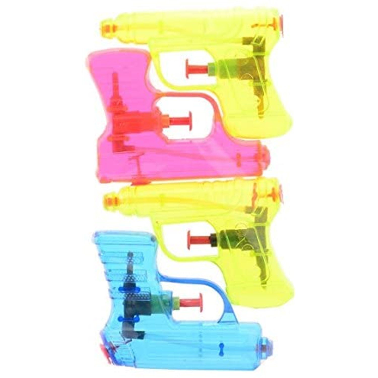 JOHNTOY Spielzeug-Gartenset 26038 waterpistolenset Aqua Fun 4 Stück 11 cm