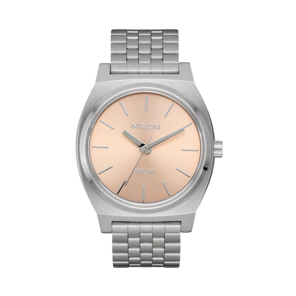 Nixon Luxusuhr Herrenuhr TIME TELLER SOLAR Silberfarben