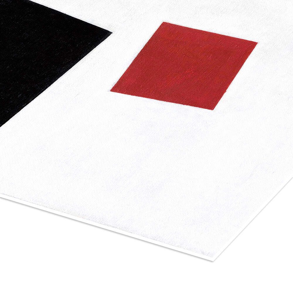 Posterlounge Wandbild Schwarzes Quadrat und Roter Platz, Kasimir Sewerinowitsch Malewitsch, erhältlich als Poster, Leinwandbild, Wandsticker oder Acrylglasbild